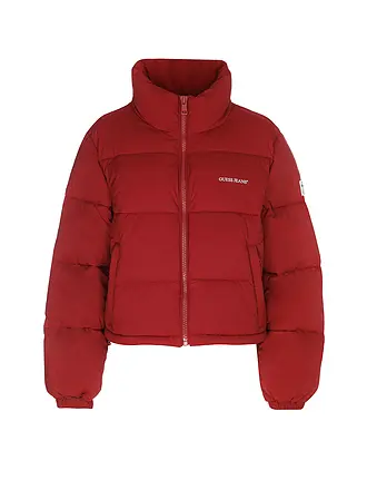 GUESS | Steppjacke Cropped Fit | dunkelrot